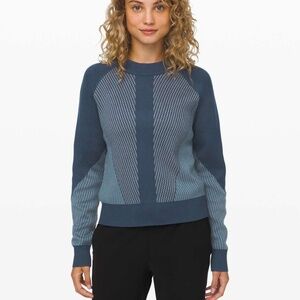 LULULEMON Here for Serenity Sweater Blue Women’s Size Medium
